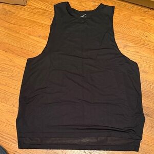 Nike Black Oversized M Women’s or Unisex Sleeveless Mesh Athletic Tank Top